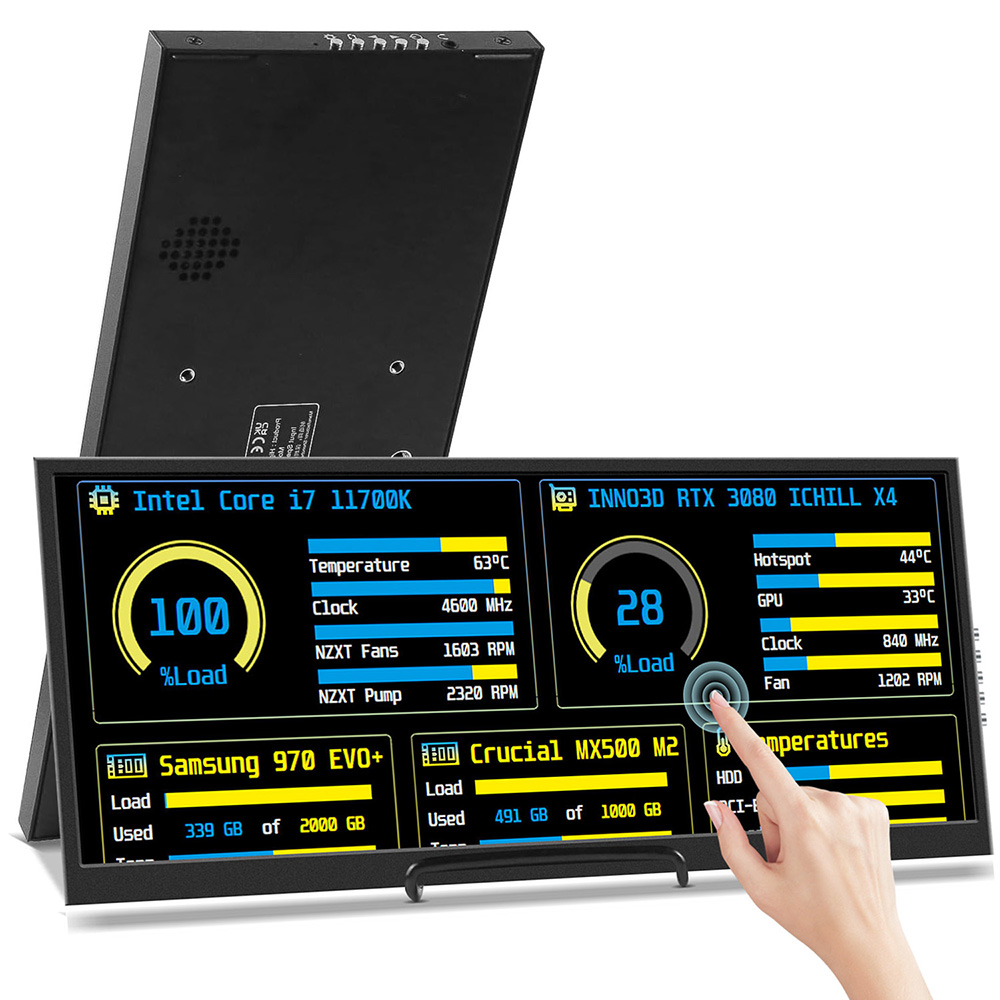 Pc Zotac Gaming - 12,3-calowy monitor dotykowy z HDMI i