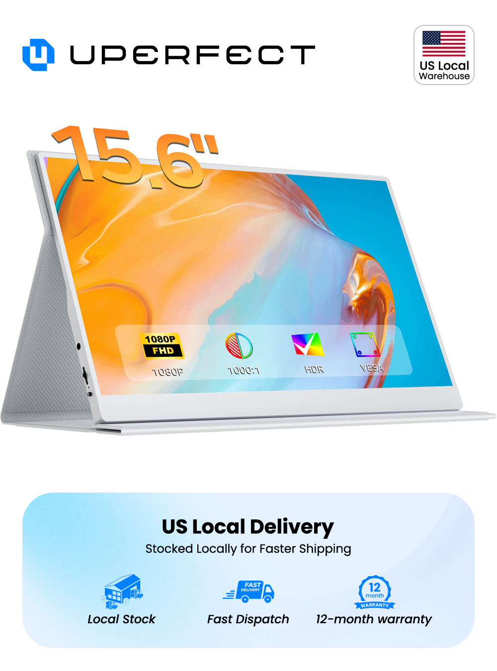 Pc Gaming Second - UPERFECT 15,6-calowy przenośny monitor do laptopa