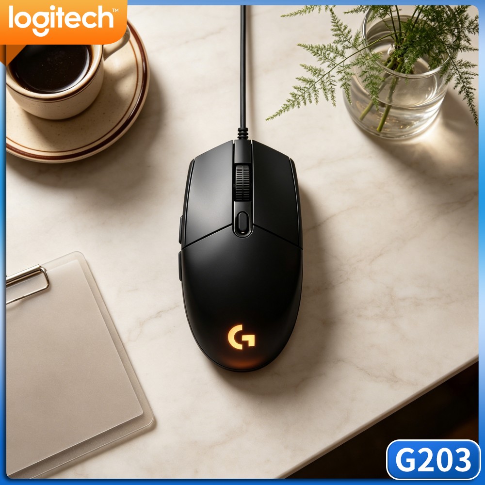 Logitech Mouse G203 - Mysz gamingowa Logitech G203 przewodowa z