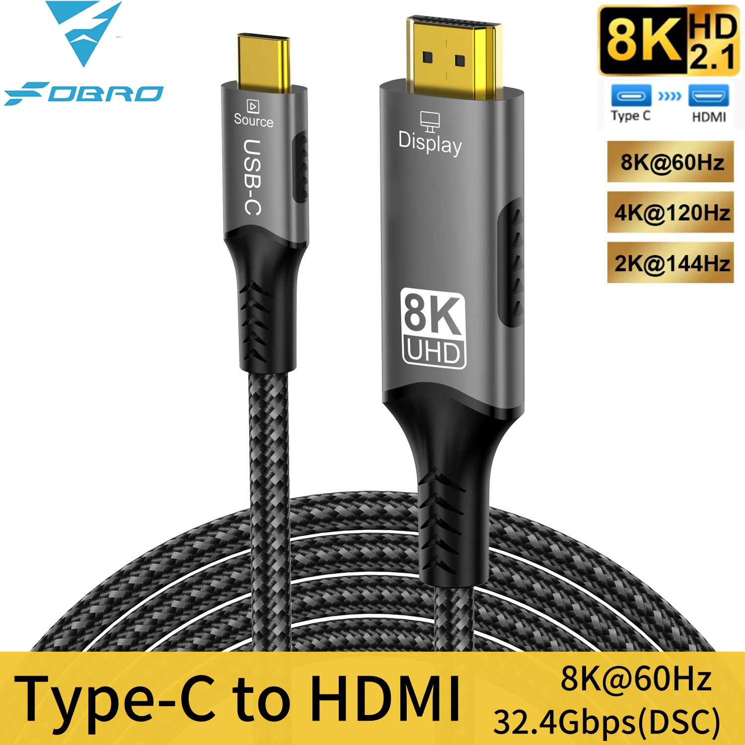 Pc Zotac Gaming - Kabel 8K Type C do HDMI