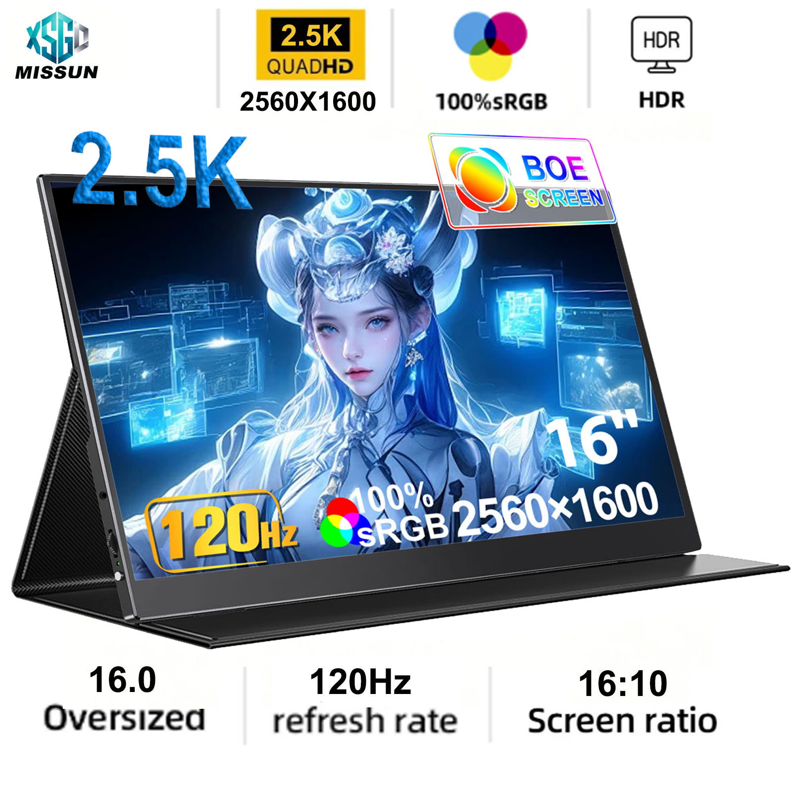 Pc Gaming Vs Ps5 - Przenośny monitor bez dotyku 14/15,6/16 cali,